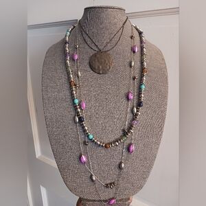 3- CHAPS, Express, Bancroft Necklace Lot, Very Good Condition